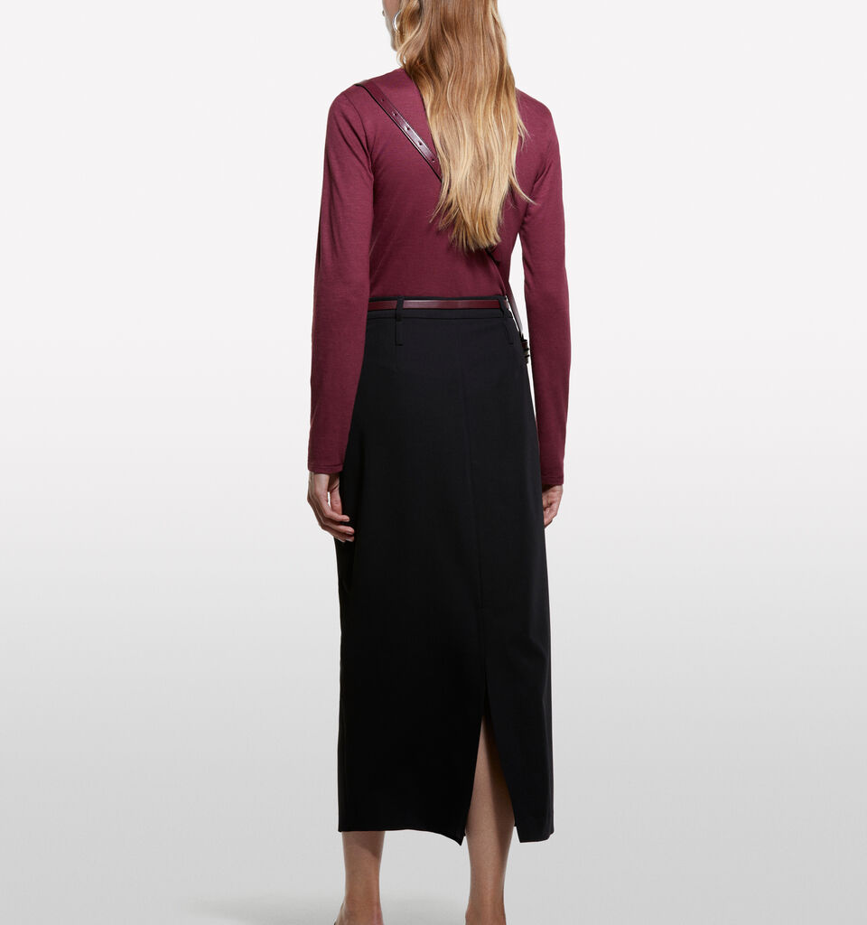 Burgundy long sleeve t-shirt - women's long sleeve t-shirts - Burgundy | Sisley image number 2